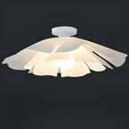 Elegant Floral LED Semi Flush Ceiling Light for Bedroom