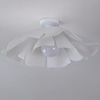 Elegant Floral LED Semi Flush Ceiling Light for Bedroom