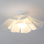 Elegant Floral LED Semi Flush Ceiling Light for Bedroom