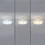 Elegant Floral LED Semi Flush Ceiling Light for Bedroom