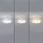 Elegant Floral LED Semi Flush Ceiling Light for Bedroom