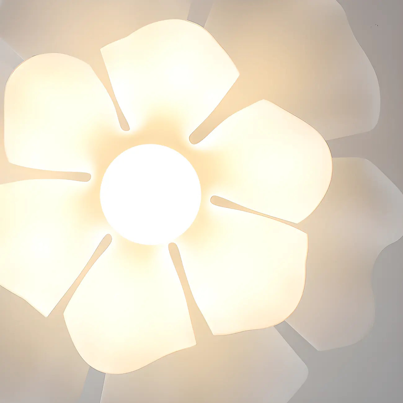 Elegant Floral LED Semi Flush Ceiling Light for Bedroom