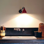 Industrial Black Wall Sconce with Dome for Bedroom Lighting