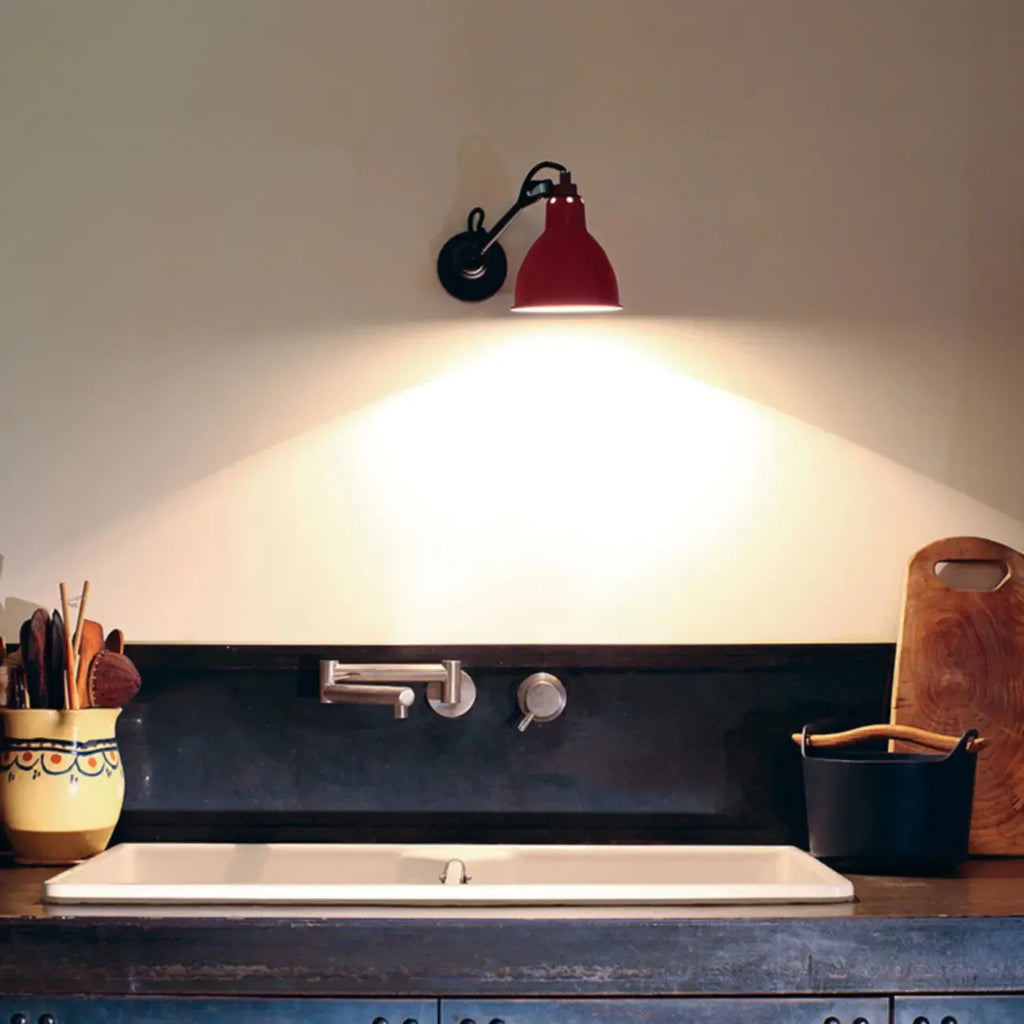 Industrial Black Wall Sconce with Dome for Bedroom Lighting