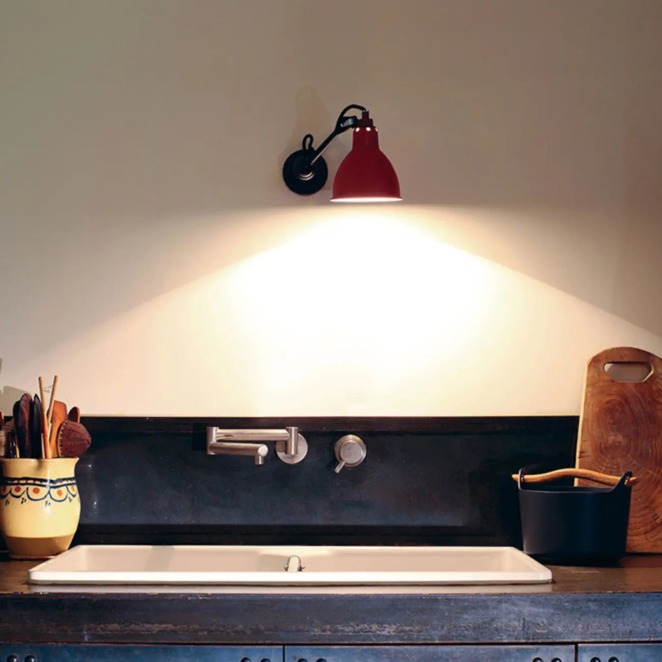 Industrial Black Wall Sconce with Dome for Bedroom Lighting