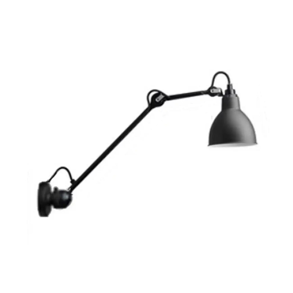 Industrial Black Wall Sconce with Dome for Bedroom Lighting