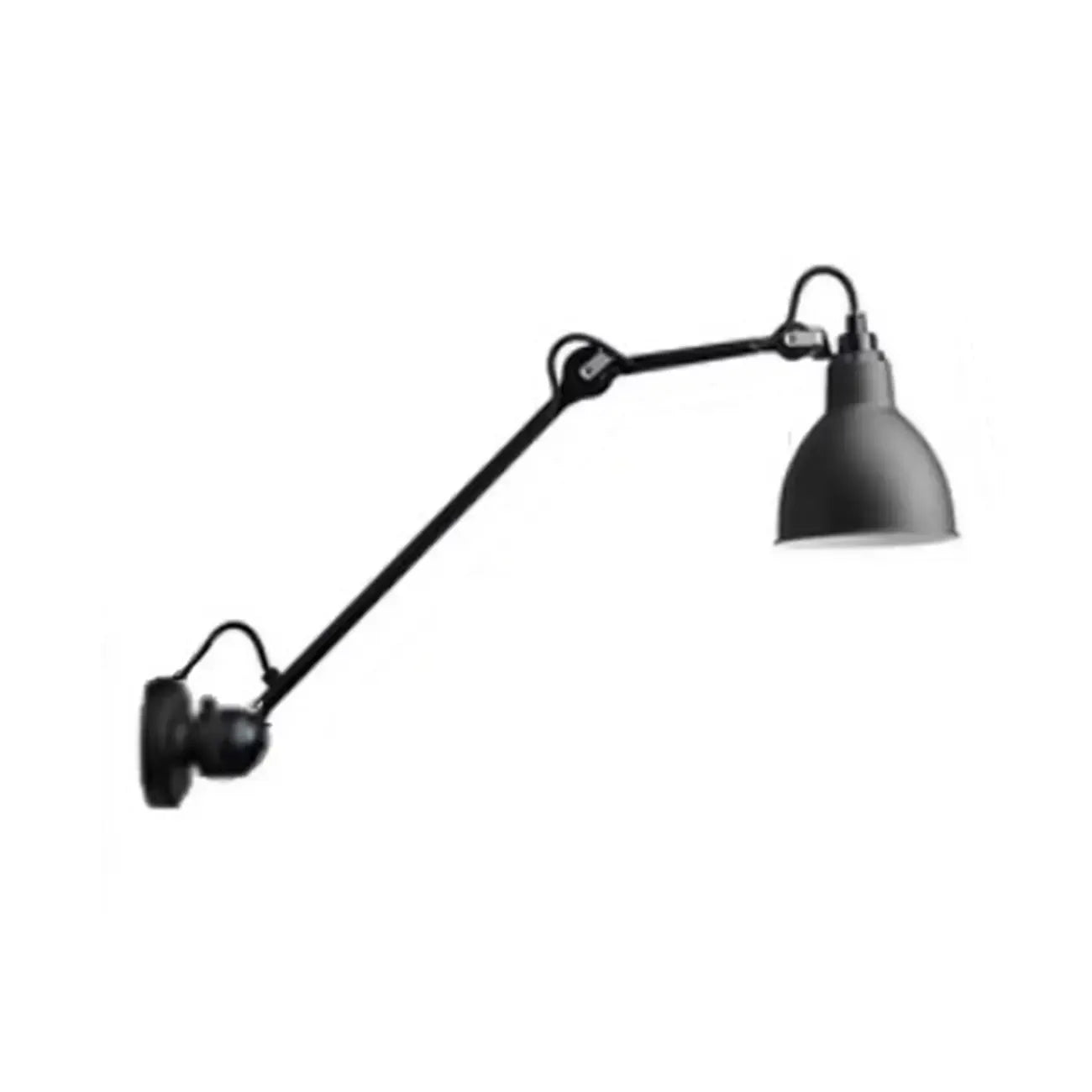 Industrial Black Wall Sconce with Dome for Bedroom Lighting