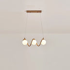 Modern Adjustable Wave Kitchen Island Pendant Light