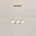 Modern Adjustable Wave Kitchen Island Pendant Light