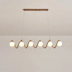 Modern Adjustable Wave Kitchen Island Pendant Light