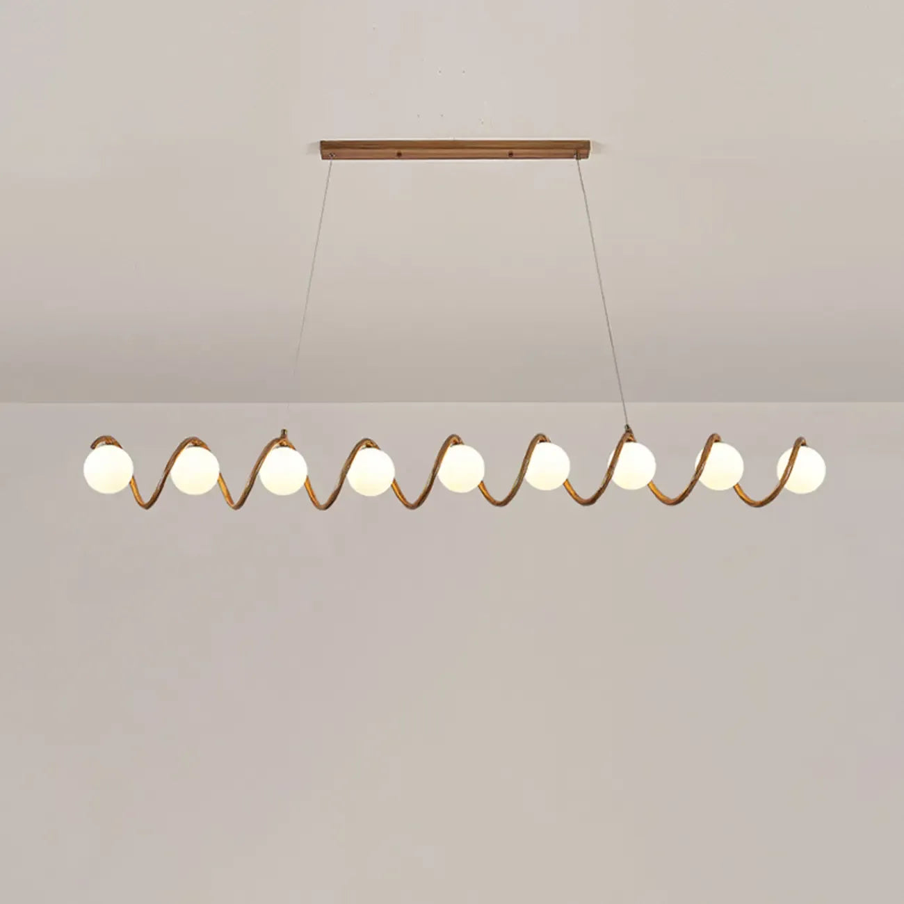 Modern Adjustable Wave Kitchen Island Pendant Light