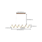 Modern Adjustable Wave Kitchen Island Pendant Light