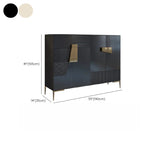 Elegant Fluted Entryway Shoe Cabinet with Drawer