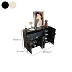 Elegant Fluted Entryway Shoe Cabinet with Drawer