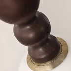 Retro Wood Wall Sconce with Ball Shade and Pull Chain