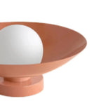 Mini Beige Dome Metal Modern Semi Flush Ceiling Light