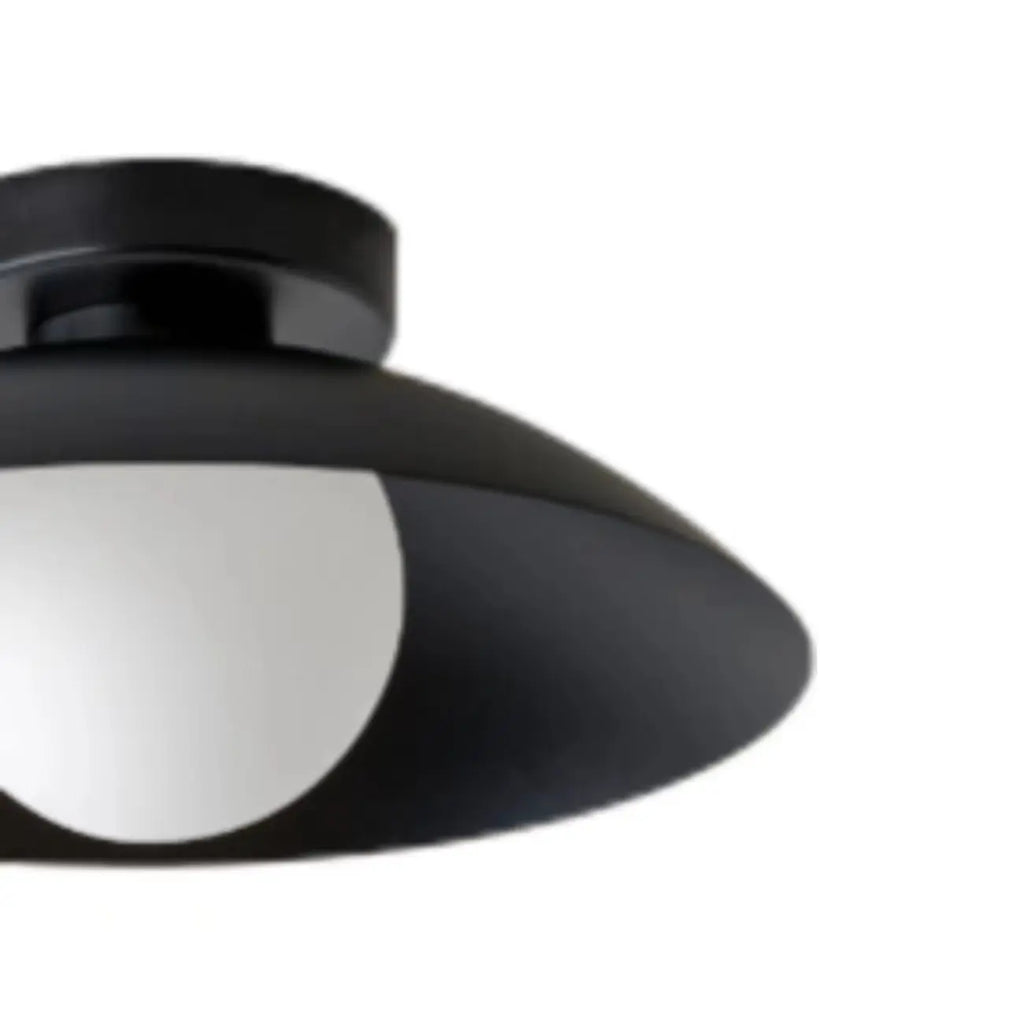 Mini Beige Dome Metal Modern Semi Flush Ceiling Light