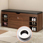 Entryway Drop Front Shoe Storage Bench with Flip-Top