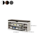 Entryway Drop Front Shoe Storage Bench with Flip-Top