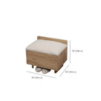 Nordic Wood Lift-Top Cushioned Shoe Storage Bench