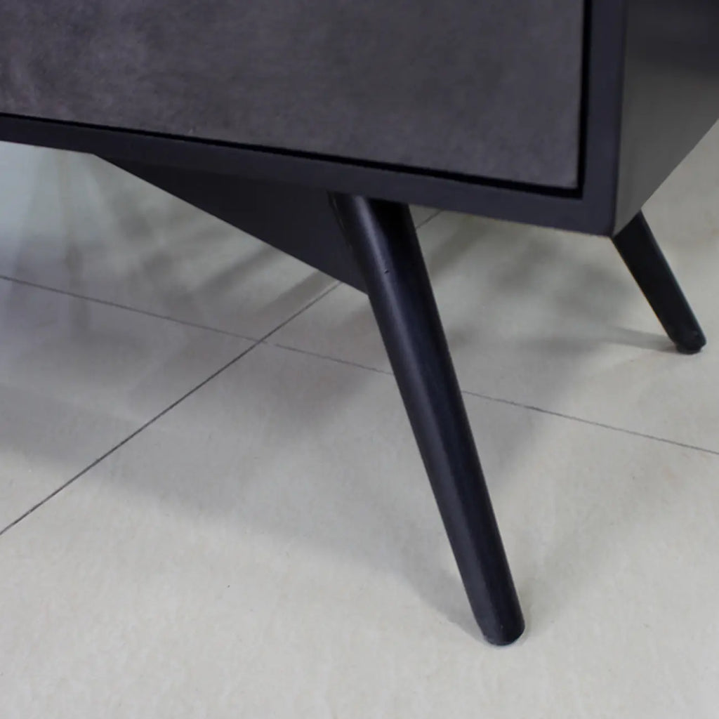 Elegant Grey Shoe Cabinet with Doors & Adjustable Shelves