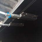 Elegant Grey Shoe Cabinet with Doors & Adjustable Shelves