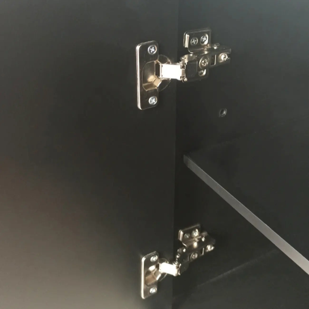 Elegant Grey Shoe Cabinet with Doors & Adjustable Shelves