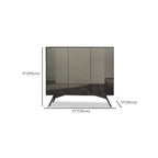 Elegant Grey Shoe Cabinet with Doors & Adjustable Shelves