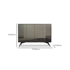 Elegant Grey Shoe Cabinet with Doors & Adjustable Shelves