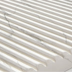 Hallway Wood White Shoe Storage Cabinet with Gold Legs