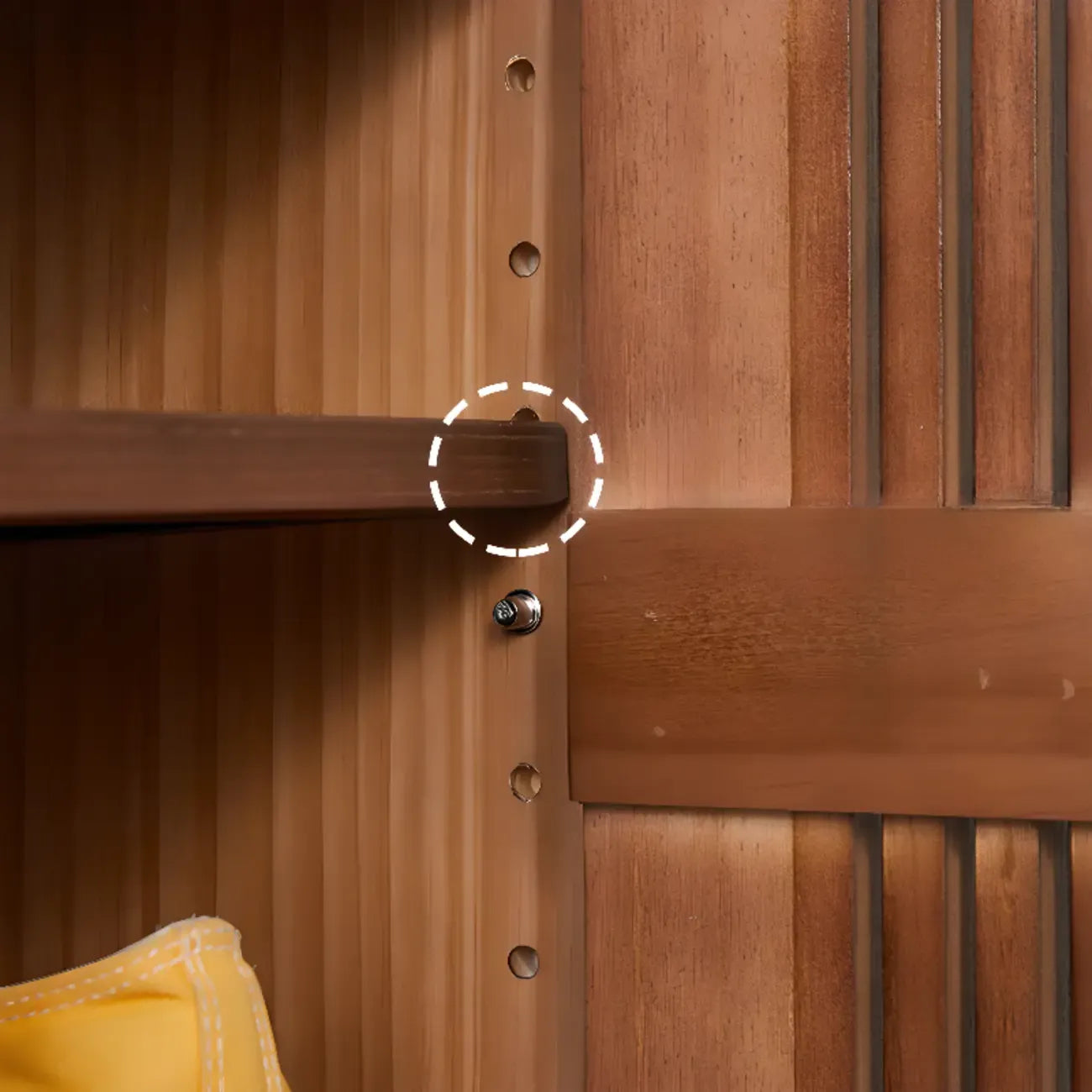 Modern Wood Shoe Cabinet with Doors for Entryway