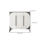 Trendy Gray-White Wooden Shoe Cabinet with Display Top