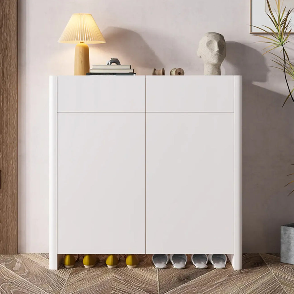 Minimalist Wood Adjustable Multi-Layer Entryway Shoe Cabinet
