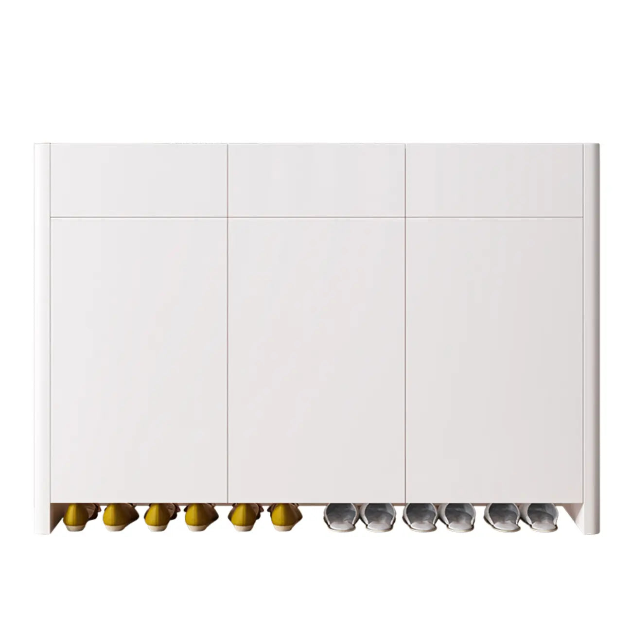 Minimalist Wood Adjustable Multi-Layer Entryway Shoe Cabinet