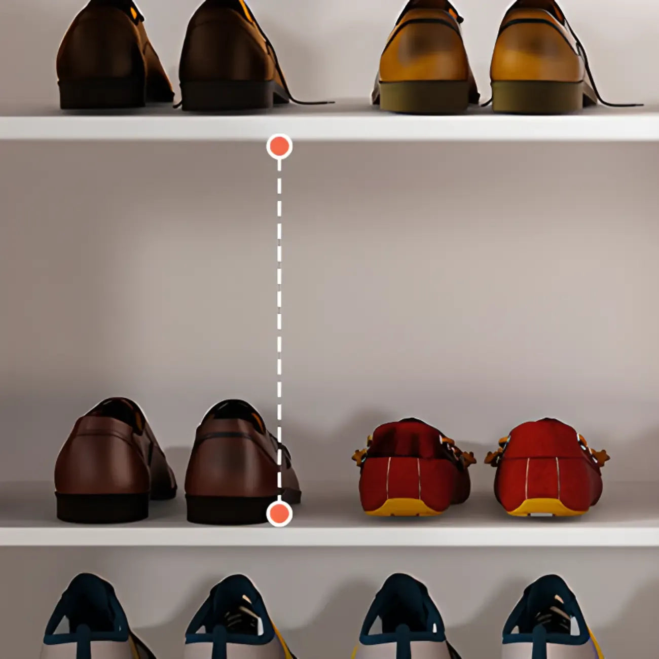 Minimalist Wood Adjustable Multi-Layer Entryway Shoe Cabinet