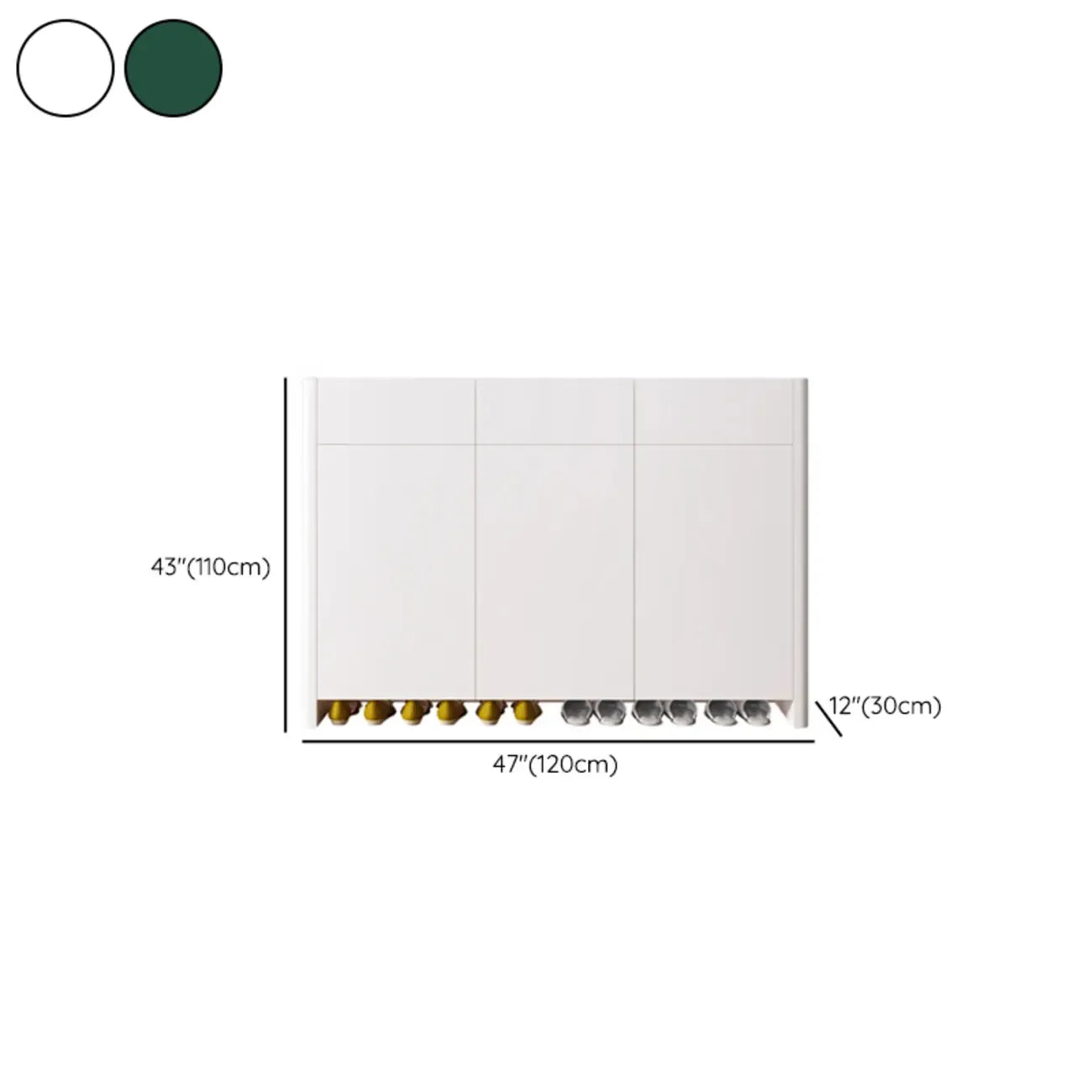 Minimalist Wood Adjustable Multi-Layer Entryway Shoe Cabinet