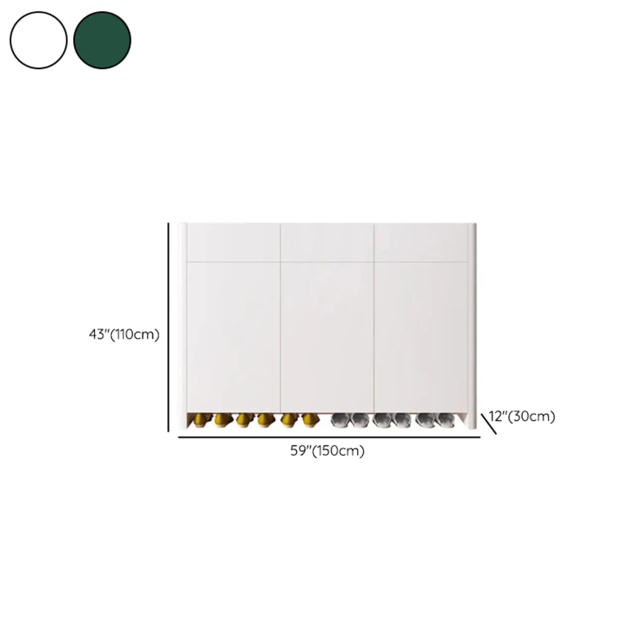 Minimalist Wood Adjustable Multi-Layer Entryway Shoe Cabinet