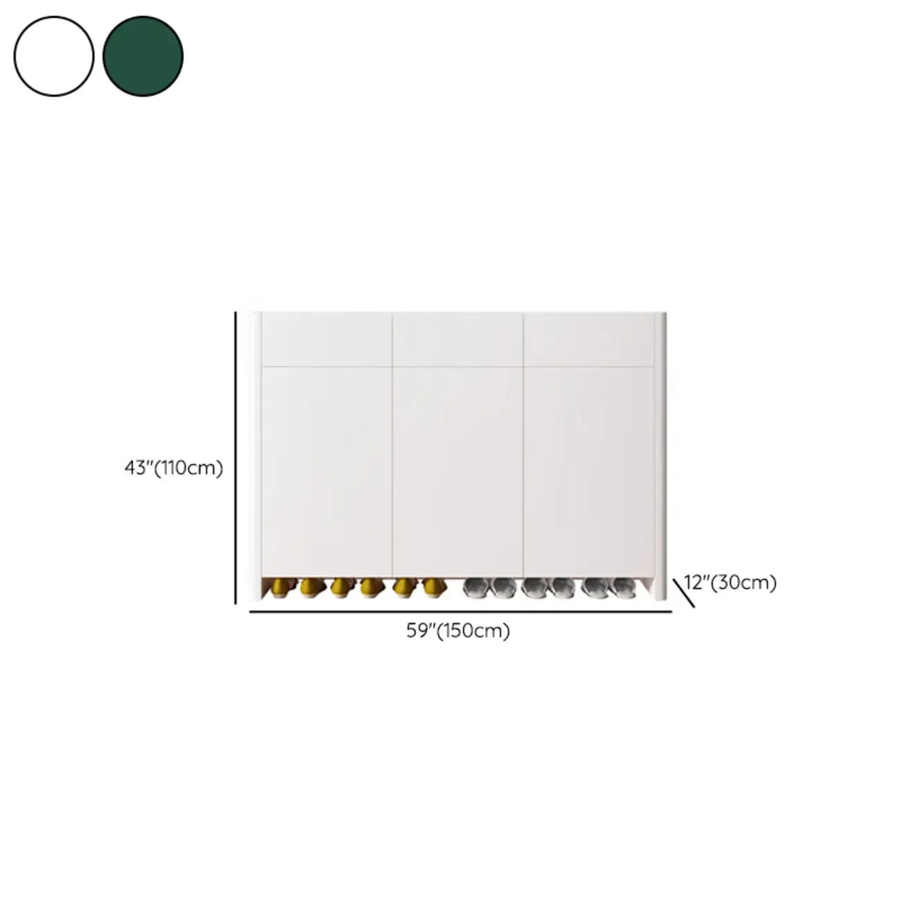 Minimalist Wood Adjustable Multi-Layer Entryway Shoe Cabinet