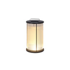 Vertical Grain Clear Glass Cylinder Post Cap Light