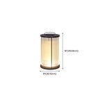 Vertical Grain Clear Glass Cylinder Post Cap Light