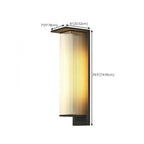 Modern Black Metal Ribbed Plastic Outdoor Wall Sconce