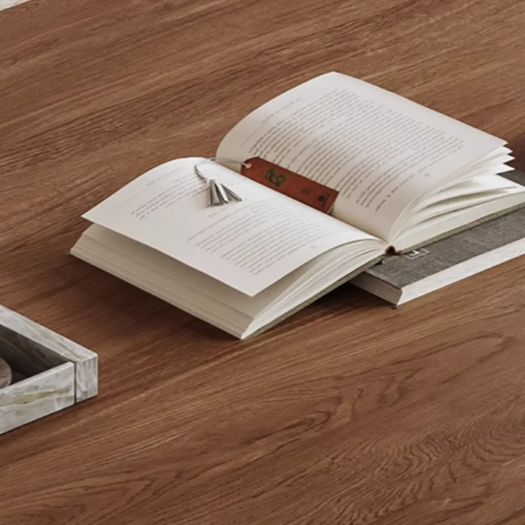 122 Brown Modern Wood Open Storage TV Stand with Drawers