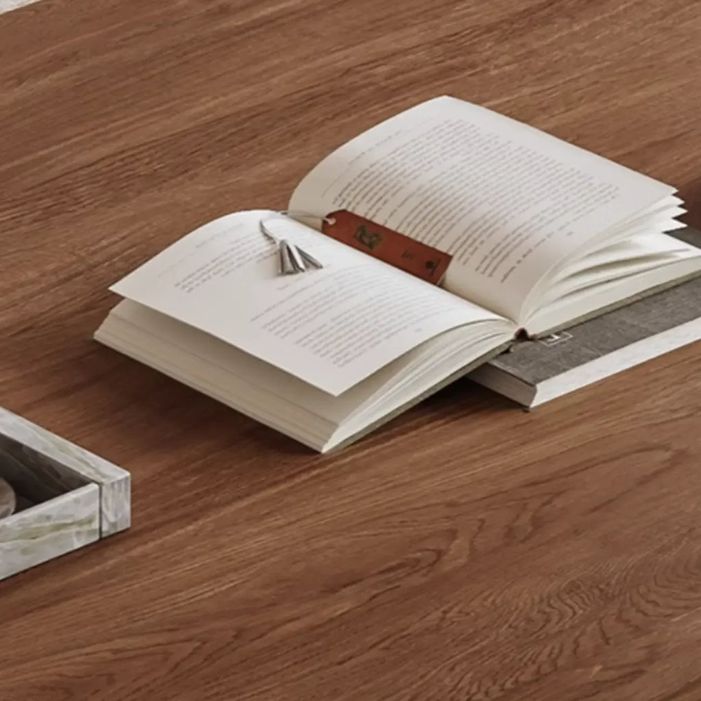 122 Brown Modern Wood Open Storage TV Stand with Drawers