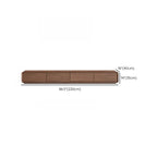 71 Mid-Century Brown Wooden Cable Management  TV Stand