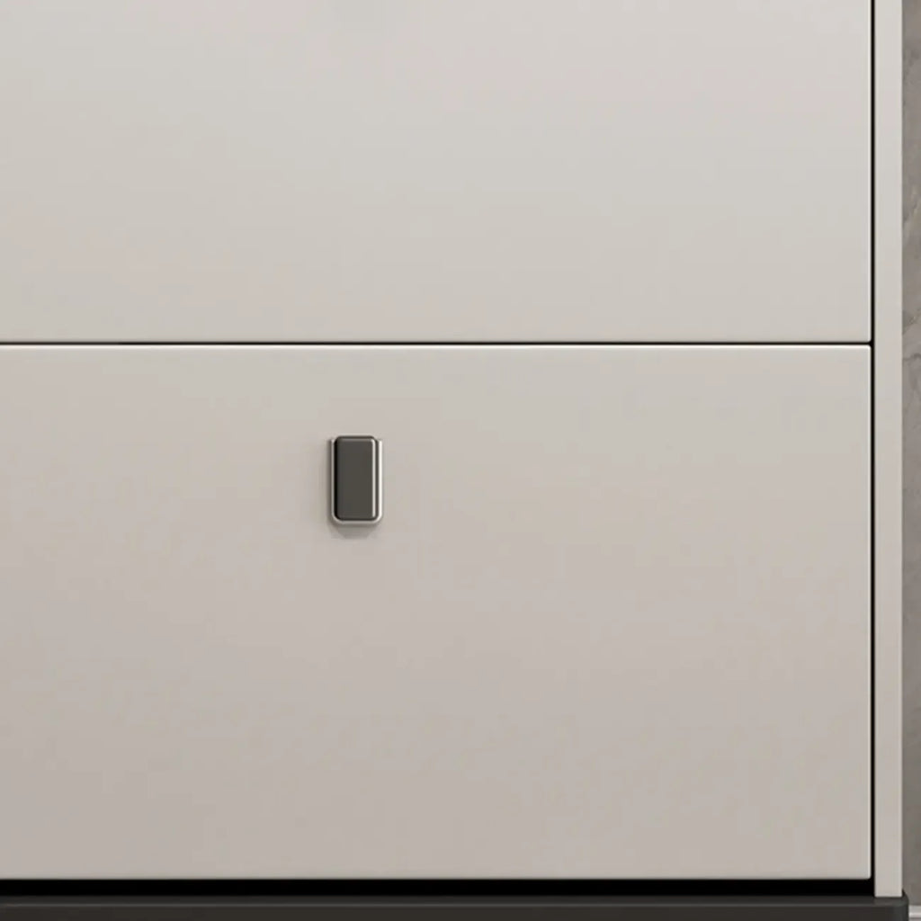 Modern Wood Shoe Cabinet with Adjustable Shelves, Entryway