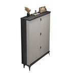 Modern Wood Shoe Cabinet with Adjustable Shelves, Entryway