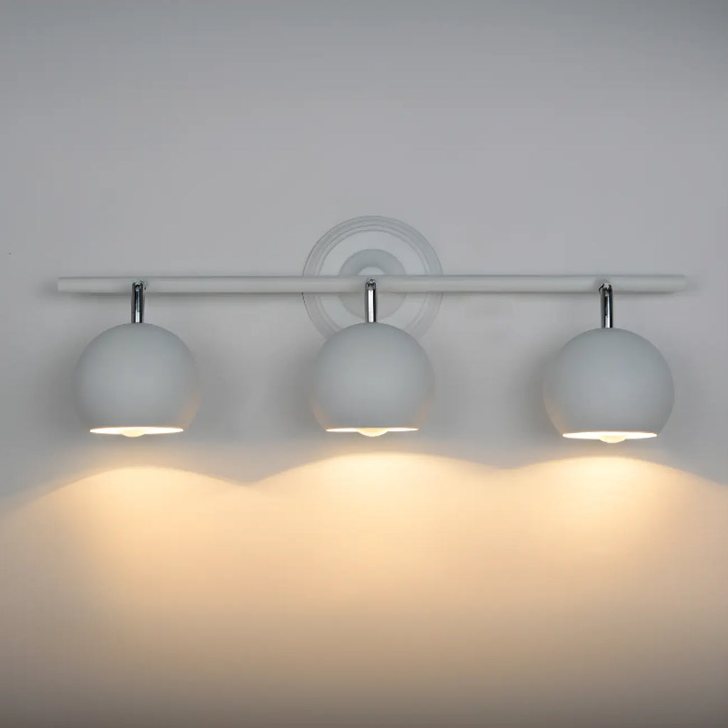 Adjustable Modern Linear Iron Globe Track Wall Sconce