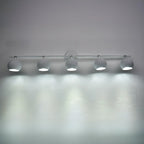 Adjustable Modern Linear Iron Globe Track Wall Sconce