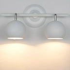 Adjustable Modern Linear Iron Globe Track Wall Sconce