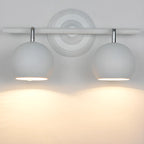 Adjustable Modern Linear Iron Globe Track Wall Sconce